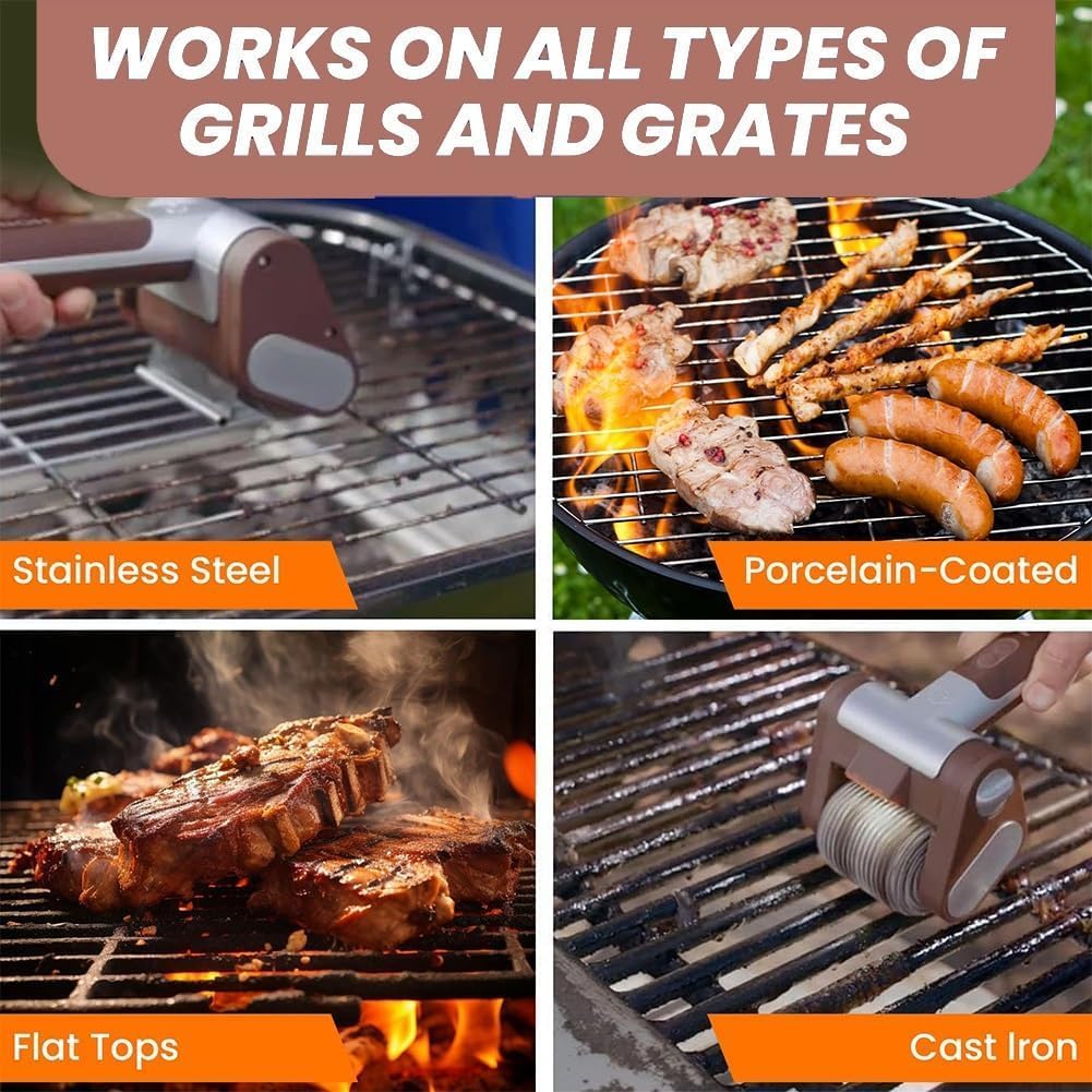Rechargeable Cordless Electric Grill Cleaner