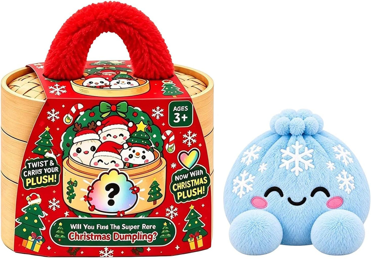 🌈Cute Plush StuffedDumpling Squishies, BigRainbow Squishes withSteamer🥟🎁