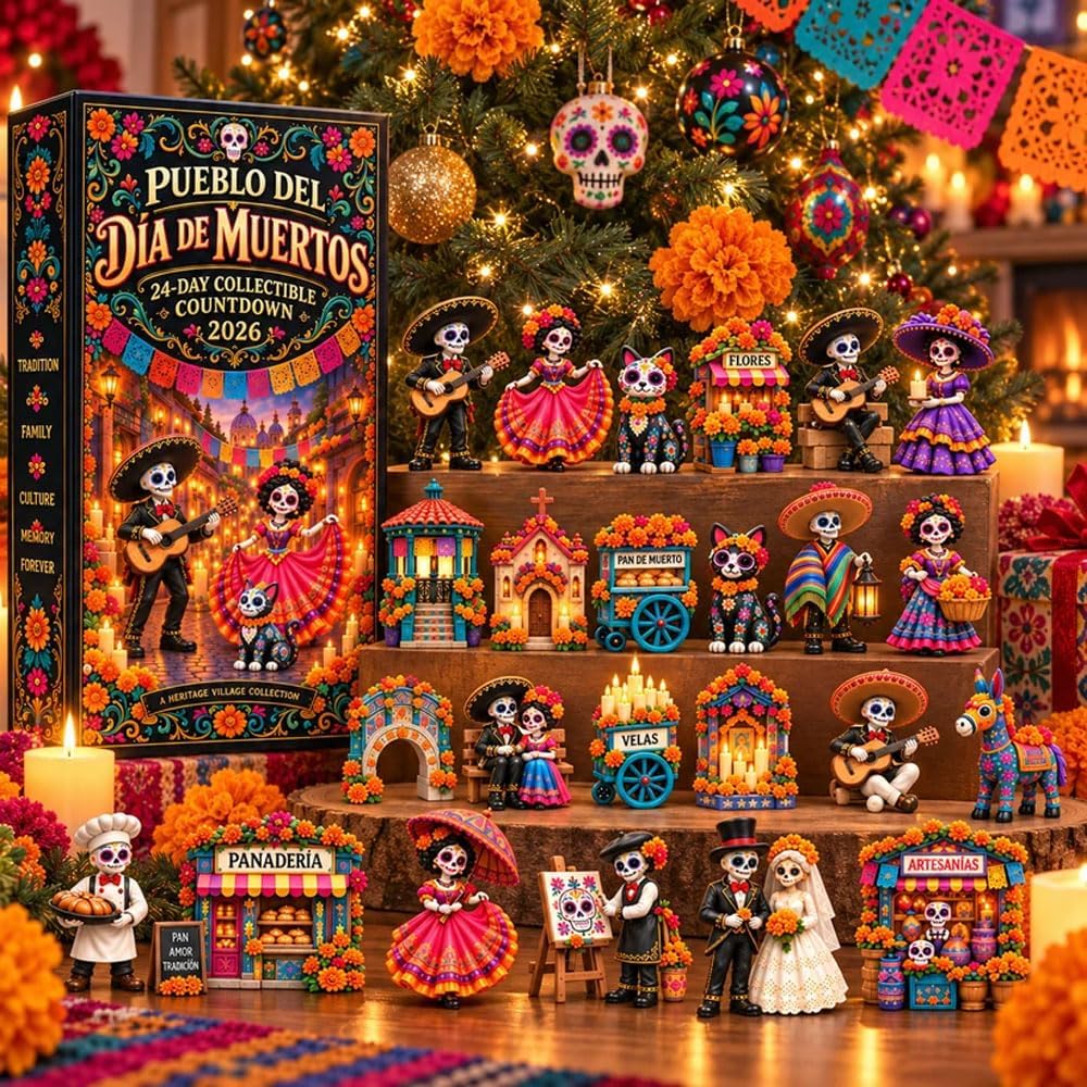 Pueblo del Día de Muertos 2026, Day of the Dead Advent Calendar