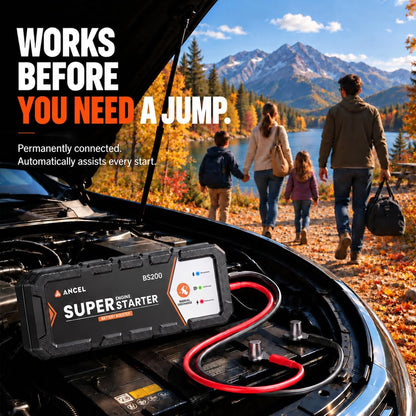 ⚡ ANCEL BS200 Super Starter 2.0 – 700A 12V Supercapacitor Start Assist with Bluetooth Battery Monitoring