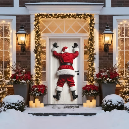 🎄🎅Christmas Door Cover, Holiday Entrance Decoration, 90x180cm Polyester Wrap for Indoor Outdoor Use🎁