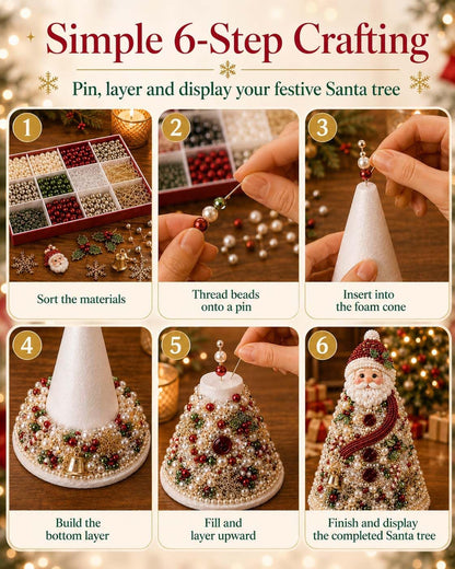 Beaded Christmas Tree Kit，Christmas - Snowman
