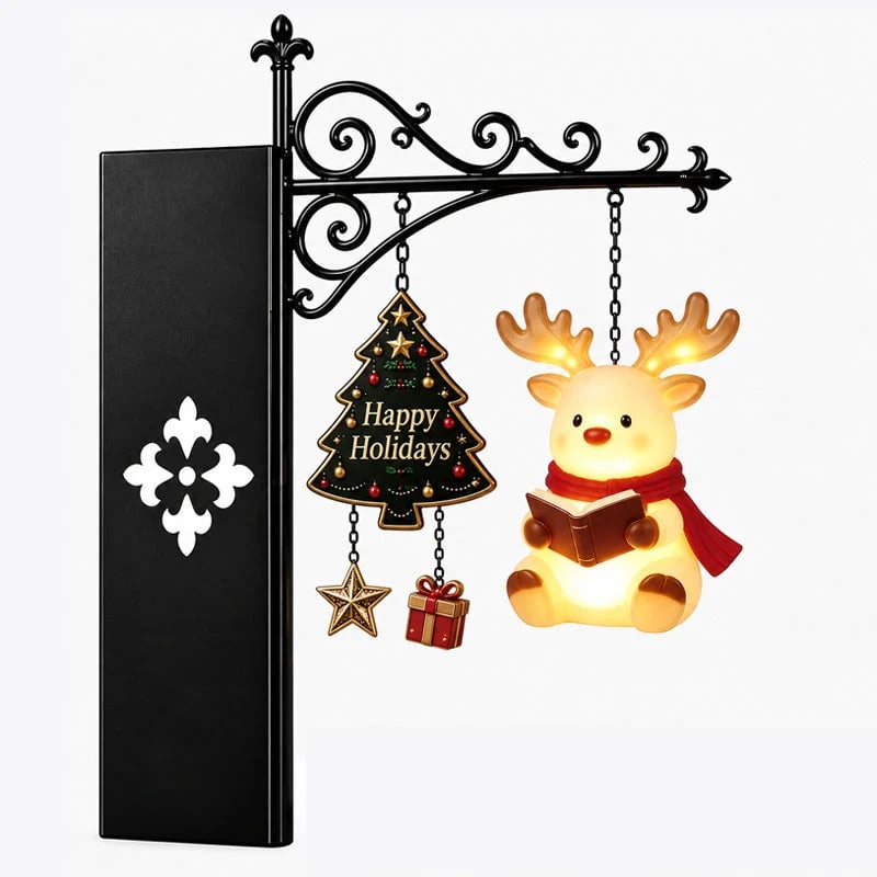 📚 Hanging‑Style Xmas Shelf Lamp, For Cozy Reading Nook Holiday Styling