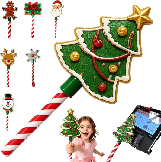 Christmas Tree Credit & Debit Card Payment Wand, Novelty Tap‑to‑Pay Wand