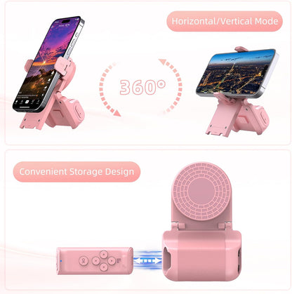 📱 Bluetooth Scrolling Remote & Phone Stand – Page Turner & Camera Shutter