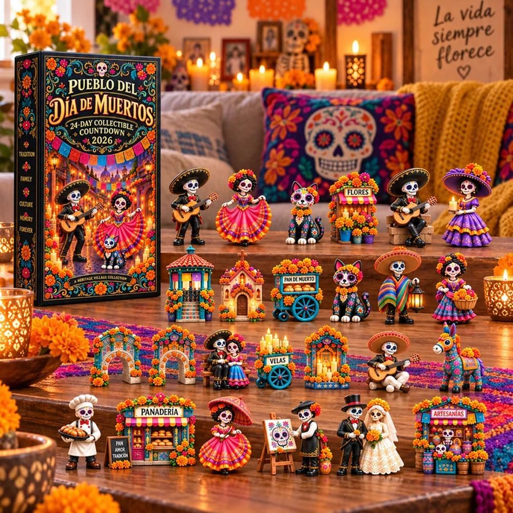 Pueblo del Día de Muertos 2026, Day of the Dead Advent Calendar