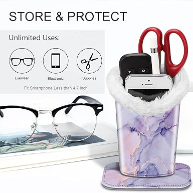 🔥Fintie Eyeglasses Holder with Soft Furry Lining and Magnetic Base