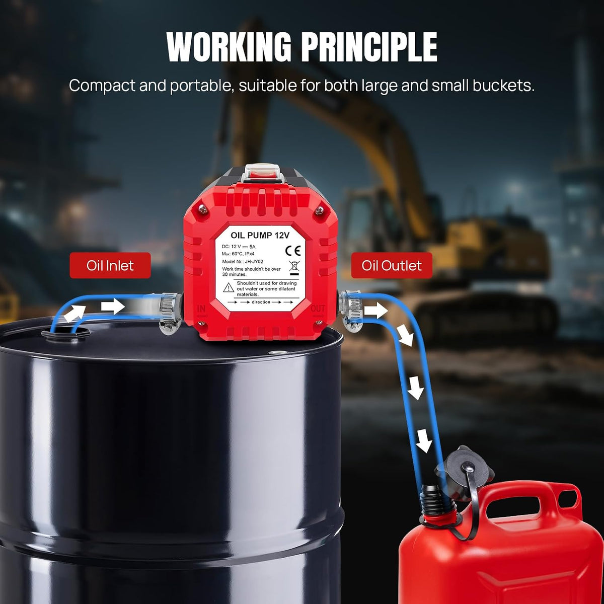 💪Fall Sale 50% OFF🔥 | 12V Portable Oil Extractor Pump – Easier DIY Oil Changes