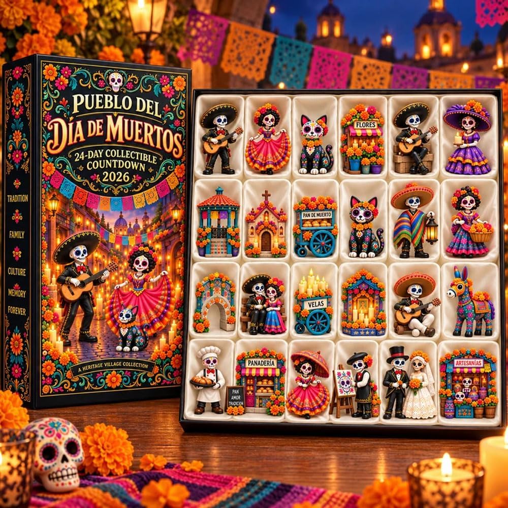 Pueblo del Día de Muertos 2026, Day of the Dead Advent Calendar