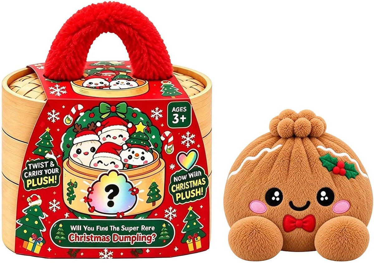 🌈Cute Plush StuffedDumpling Squishies, BigRainbow Squishes withSteamer🥟🎁
