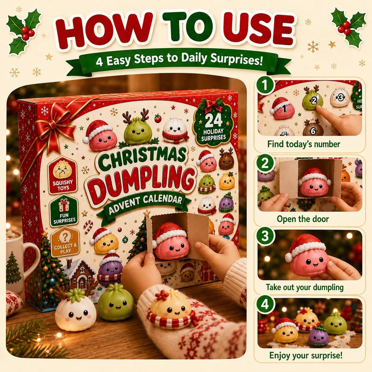 24 Days of Squishy Christmas Surprises 🎄