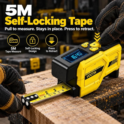 📏 3-in-1 Digital Laser Tape Measure