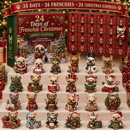 ⏳ Last Day 49% OFF – 🐶 24-Day French Bulldog Christmas Advent Calendar 🎄✨