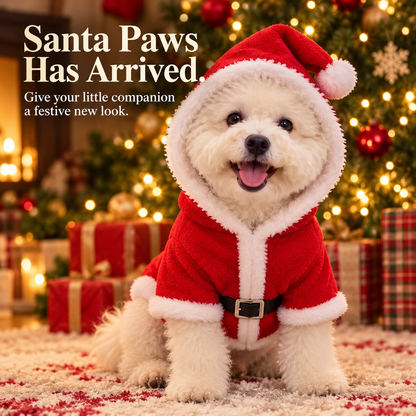 🎄✨Santa Claus Dog Hoodie – Festive Christmas Outfit for Small Dogs