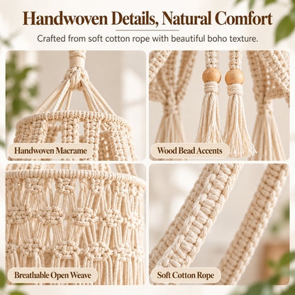 🐱 Boho Macrame Cat Hammock – Cozy Hanging Bed For Your Cat