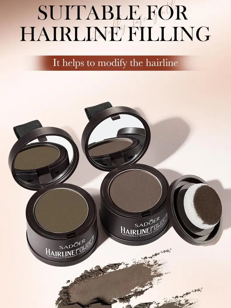 Hairline Powder - Strong Adhesion, Long-Lasting Formula, 2-Color Selection, Smudge-Free Haircare for Hair Gaps Fixing & Root Touch-Ups
