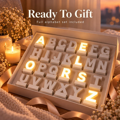 Reconfigurable Magnetic LED Letter Light | For desk & event decor✨🎁
