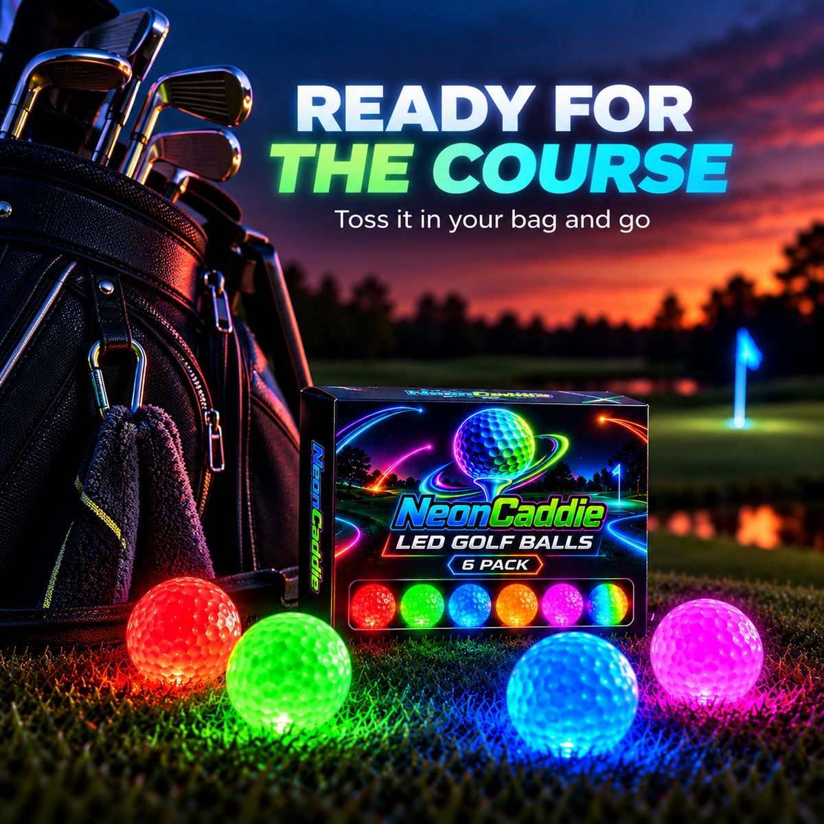 ✨⛳Light up every round, Ahlet-LED Golf Balls
