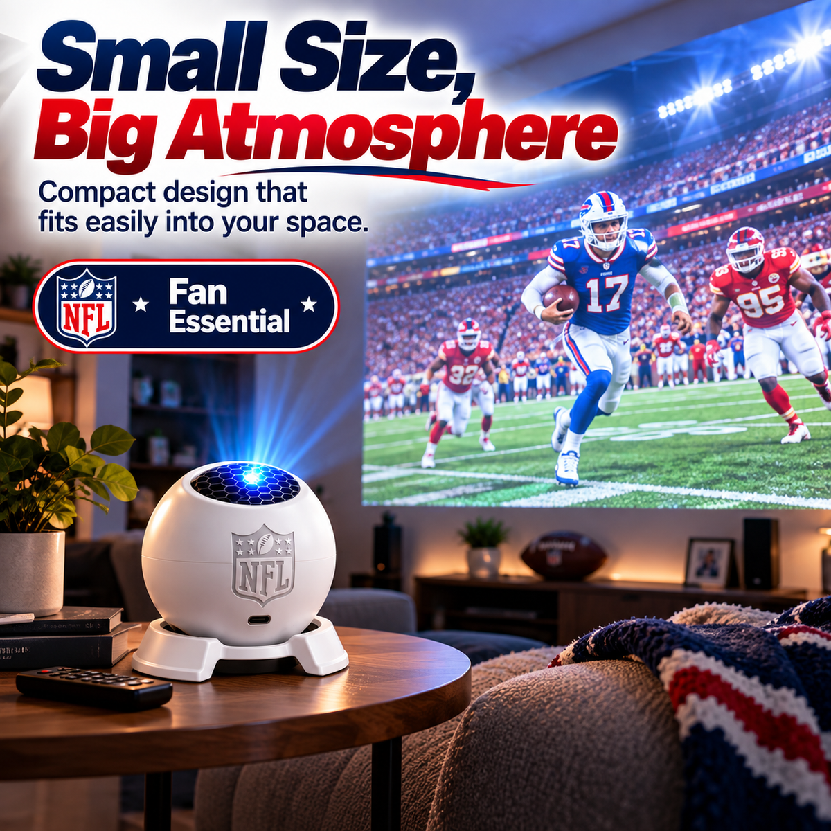 🏈 NFL Game Day Projector Light – Bring Stadium Atmosphere Home ✨