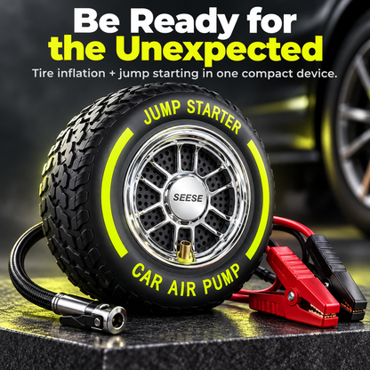 Portable Tire Inflator & Jump Starter – Compact Backup for Every Drive