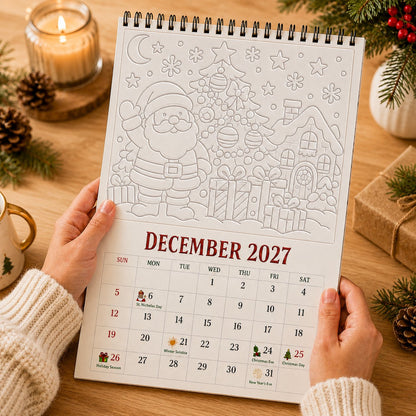 🎨Color The Year 2027: Trace-By-Groove Creative Calendar📅