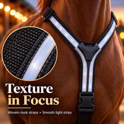 🐴 LED Horse Light Set – Glowing Chest, Leg & Tail Accessories✨