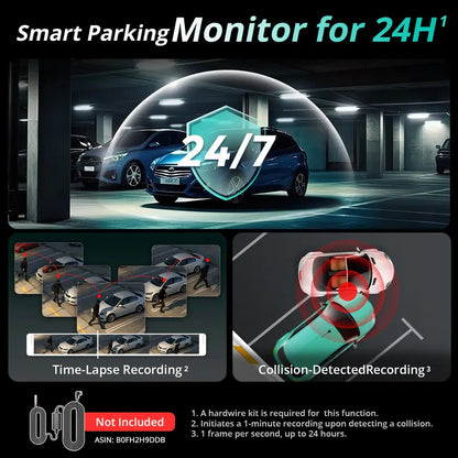📹 Botslab G300H Plus 4K Dual Dash Cam – Front & Rear Recording with GPS, Wi-Fi App & Parking Mode Support