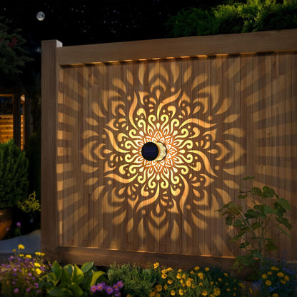 ✨🤩2026 New Decorative Solar Fence Light – Mandala-Themed LED Fence Light