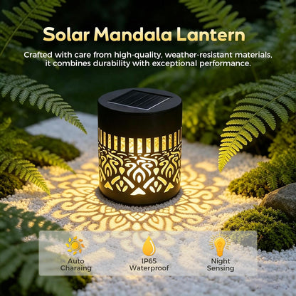 ✨🤩2026 New Decorative Solar Fence Light – Mandala-Themed LED Fence Light
