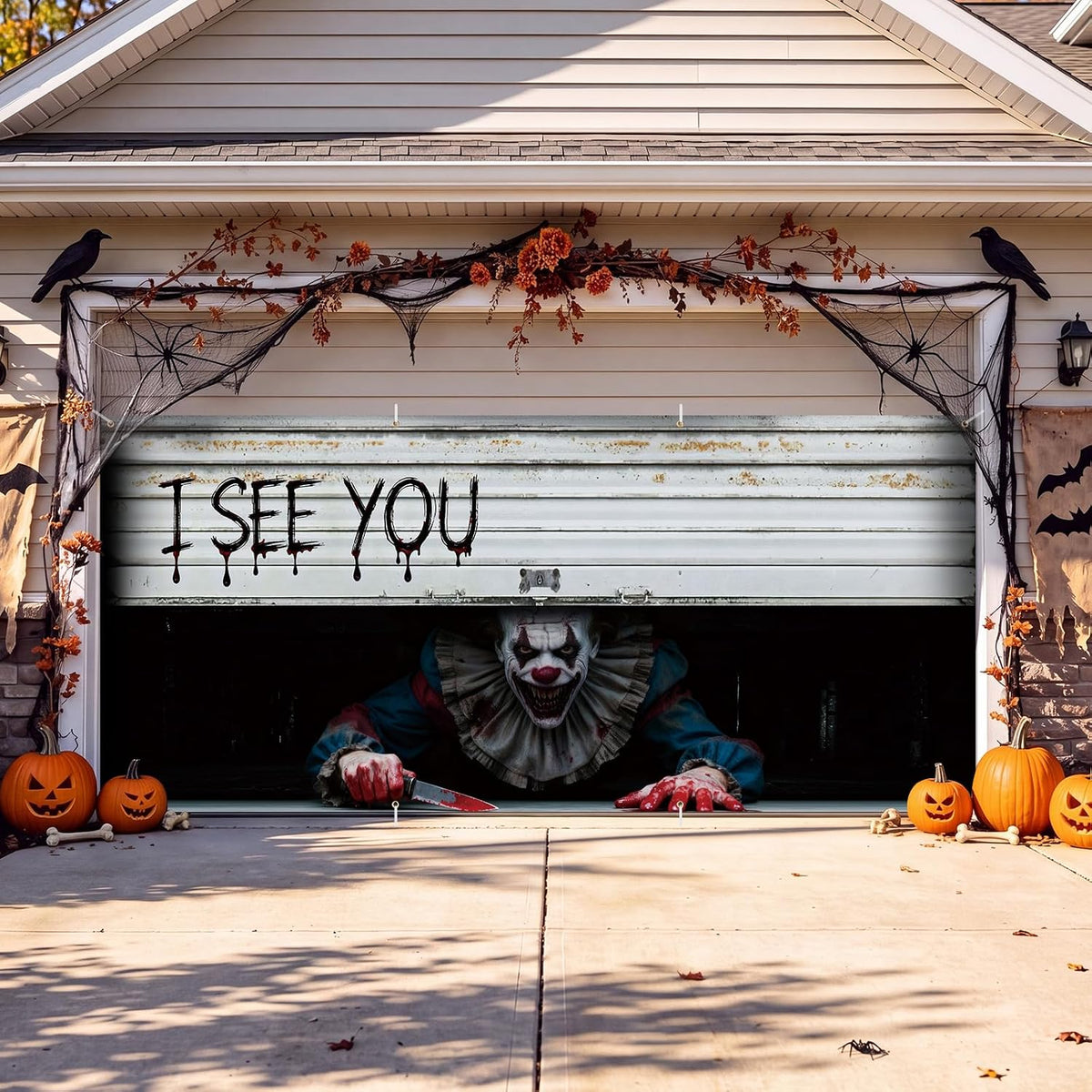 🎃Halloween Garage Door Cover Decoration
