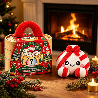 🌈Cute Plush StuffedDumpling Squishies, BigRainbow Squishes withSteamer🥟🎁