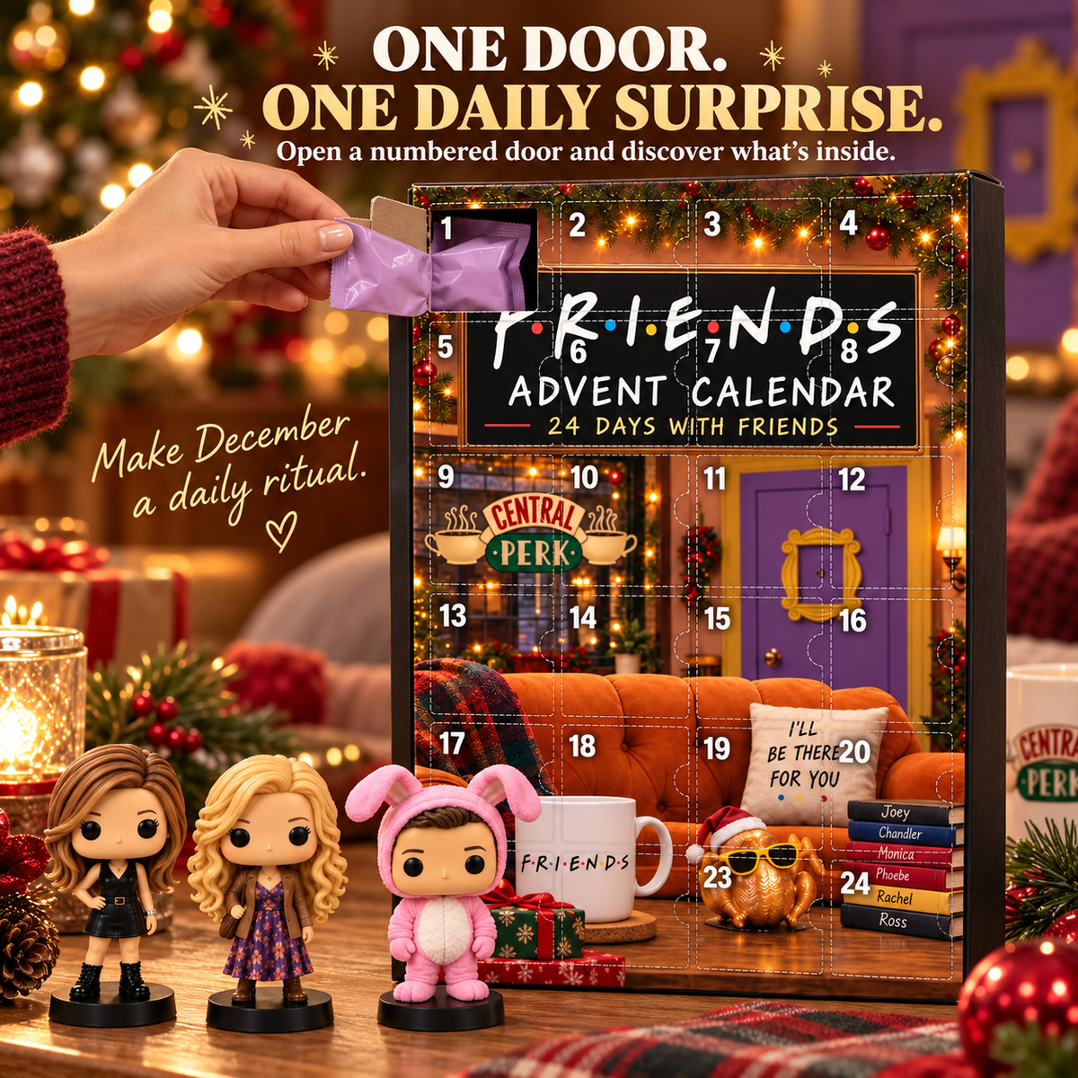 ☕ Friends Advent Calendar – 24 Days of Collectible Character Surprises for TV Fans