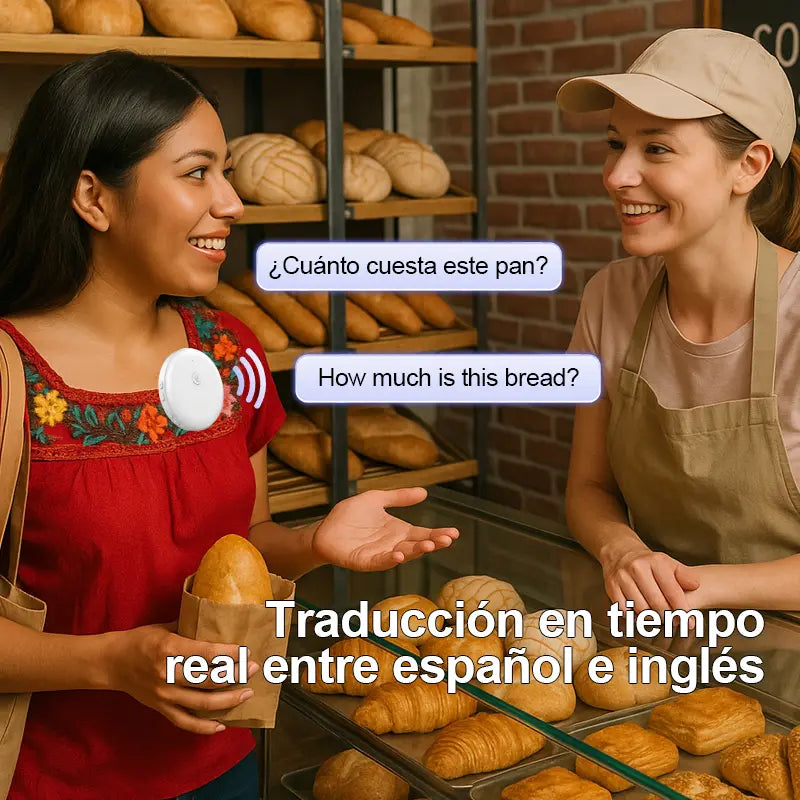 Portable Wireless AI Language Translator Pen - Spanish & English Practice Companion, 165-Language Support