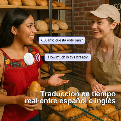 Portable Wireless AI Language Translator Pen - Spanish & English Practice Companion, 165-Language Support