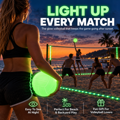 Glow-in-the-Dark Volleyball🏐 – Keep the Game Going After Sunset