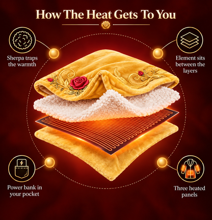 👑 Princess Heated Robe ✨ Wrap Yourself in Royal Warmth