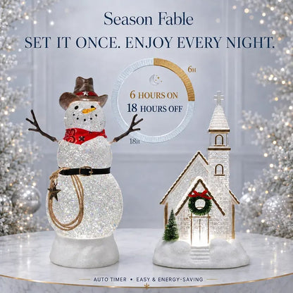 ❄️ Musical Christmas Snow Globe Lantern | Swirling Snow & Warm LED