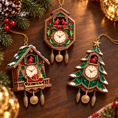 🎄 Limited-Time Christmas Sale | 2026 Red Cardinal Cuckoo Clock Ornaments – Set of 6 Vintage-Inspired Designs for a Nostalgic Holiday Tree & Thoughtful Gifting ❤️