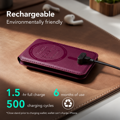 🔍 ESR Geo Magnetic Wallet – Apple Find My, 5-Card Holder, RFID Blocking & Adjustable Phone Stand
