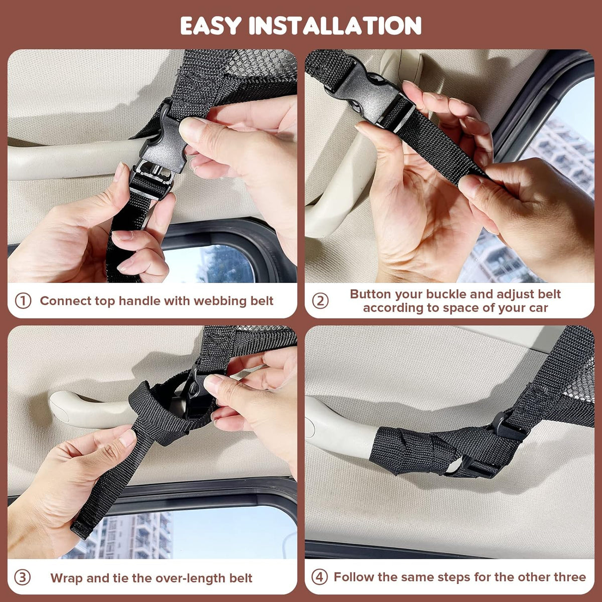 🚙 Car Ceiling Cargo Net – Overhead Storage Organizer for Road Trips