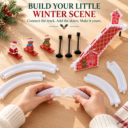 🎄 Gingerbread Christmas Ski Track – A Playful Touch of Holiday Magic✨
