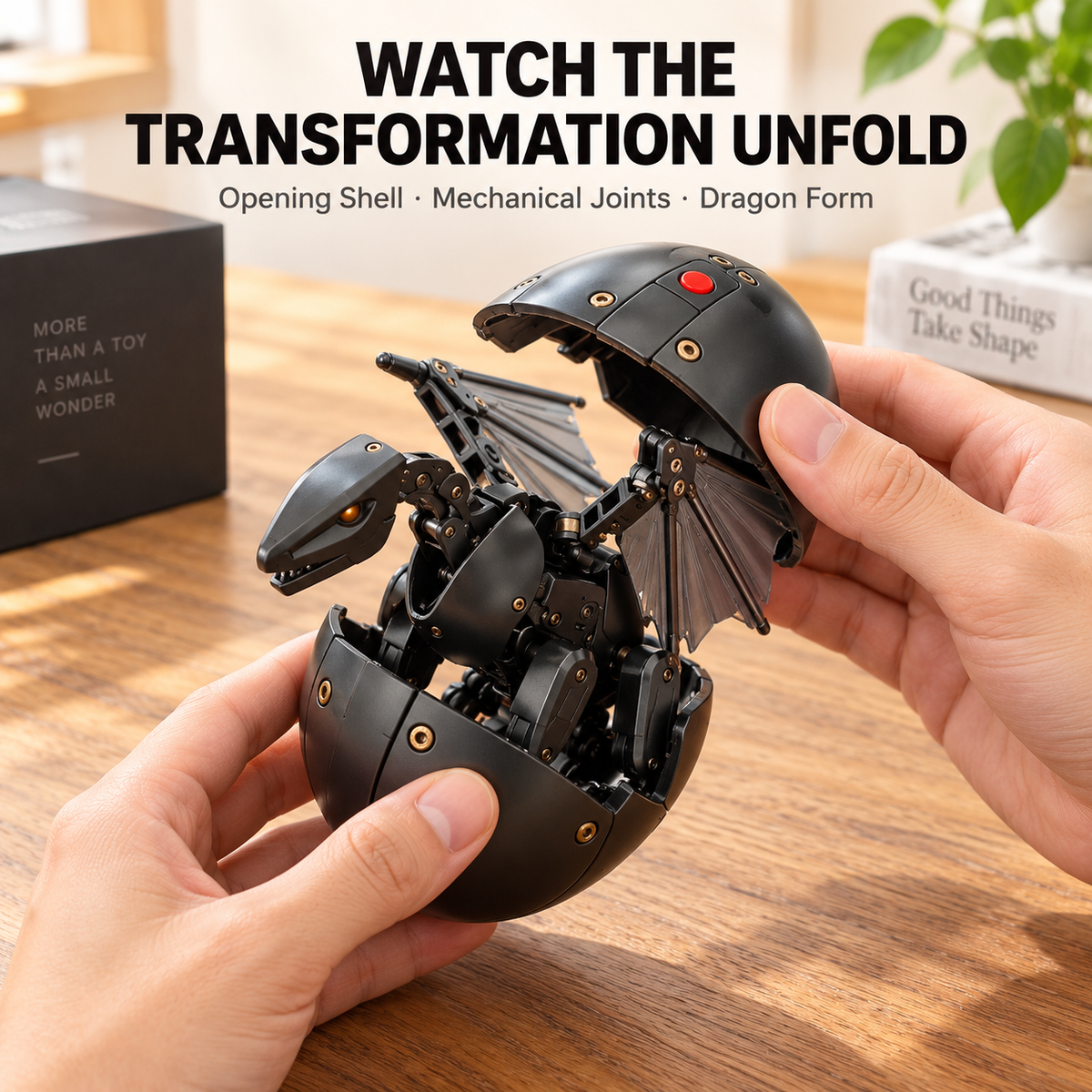 🥚🐉DragonMorph – Egg to Dragon Transforming Mechanical Toy🎁