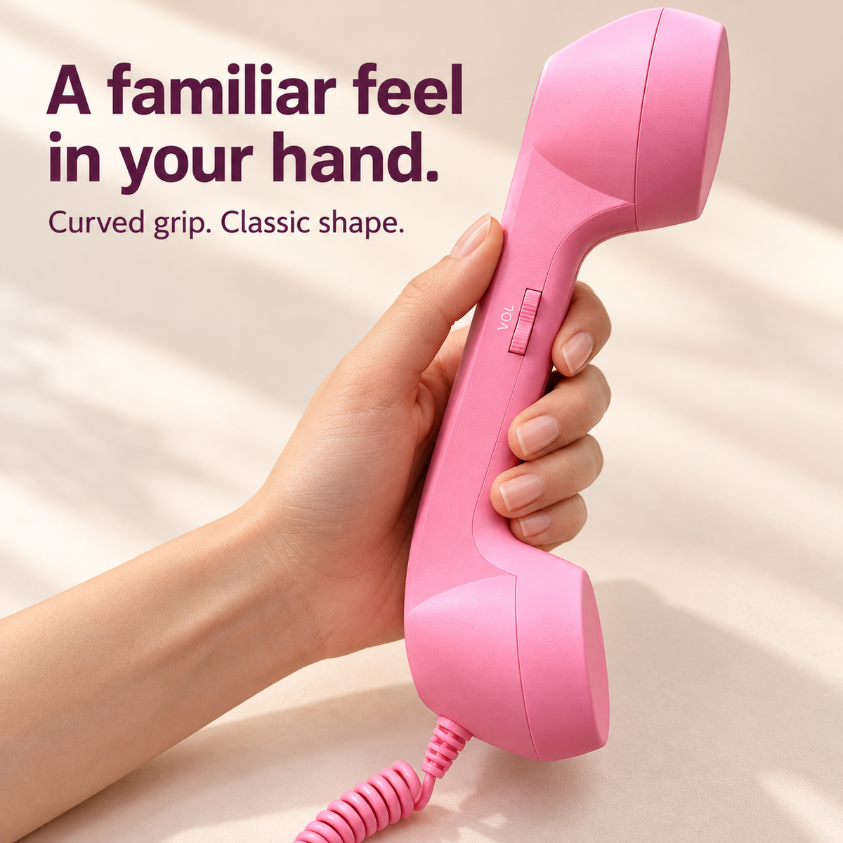 ☎️ Retro telephone handset with Type-C interface 📞