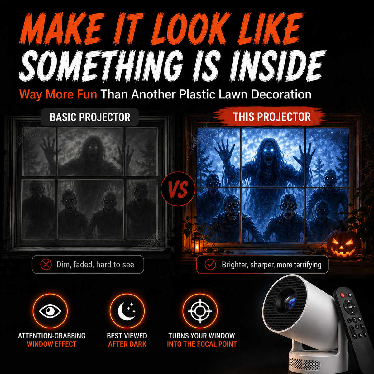 👻New Halloween window projector