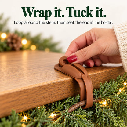 🎄🌿 No-Drill Christmas Garland Hangers ✨🏡 | Flexible Silicone Hooks for Mantels & Staircases