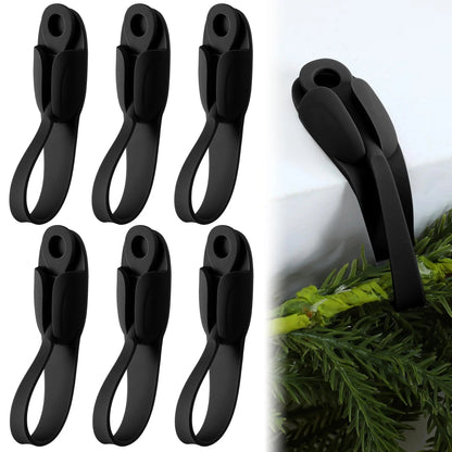 🎄 No-Drill Christmas Garland Hangers – Flexible Silicone Holders for Mantels, Staircases & Holiday Decor ✨