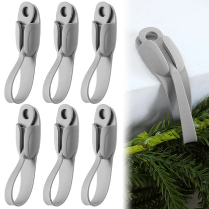 🎄🌿 No-Drill Christmas Garland Hangers ✨🏡 | Flexible Silicone Hooks for Mantels & Staircases