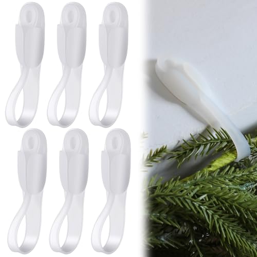 🎄🌿 No-Drill Christmas Garland Hangers ✨🏡 | Flexible Silicone Hooks for Mantels & Staircases