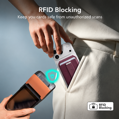 🔍 ESR Geo Magnetic Wallet – Apple Find My, 5-Card Holder, RFID Blocking & Adjustable Phone Stand
