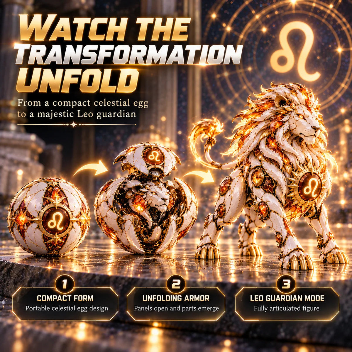 🌌 Zodiac Guardian Eggs™ – Transforming Celestial Guardian Collection🥚